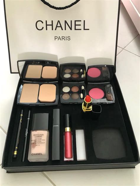 chanel makeup set with bag|chanel full makeup set.